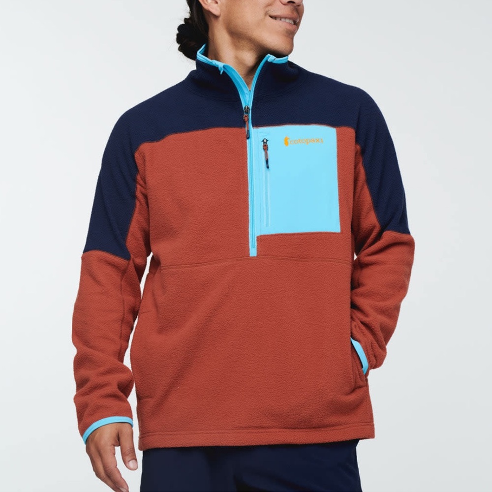 Cotopaxi Abrazo Half-Zip Fleece Jacket Maritime & Spice Gorpcore Brown Navy-S